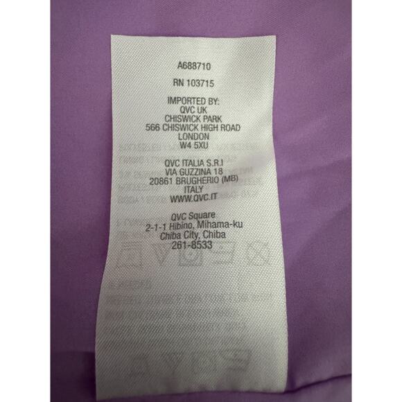 nicole by Nicole Miller Stretch Crepe Blazer with Ruched Sleeves Liliac Small - Picture 13 of 13